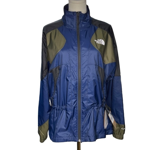 The North Face NWT Women’s TNF X Windbreaker Jacket in Blue/Black/Green Size S - Picture 1 of 15